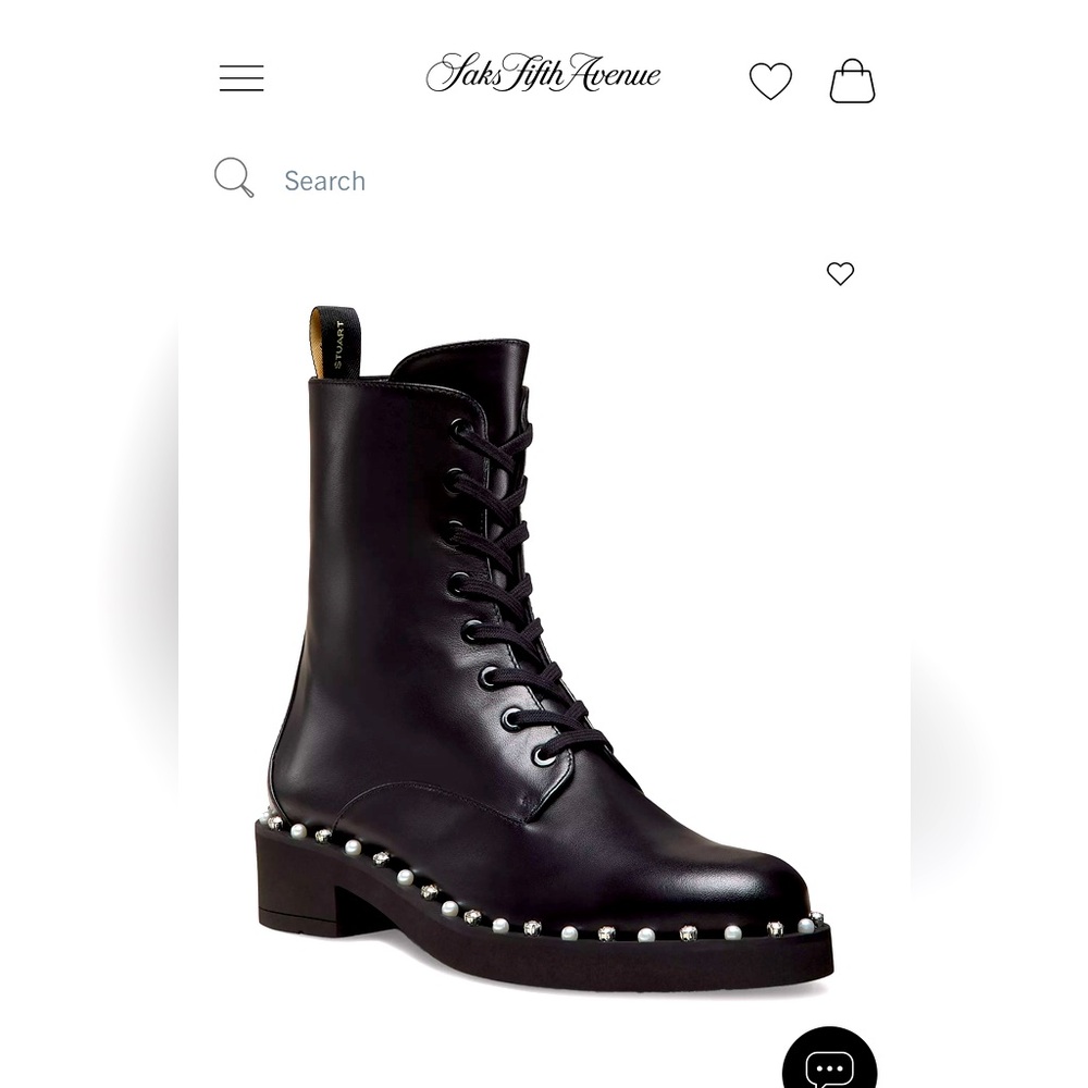 Black Studded Leather Boots 42. 11.5 US - Picture 2 of 16